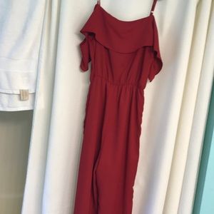 Maroon jumpsuit